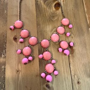 Pink and gold necklace